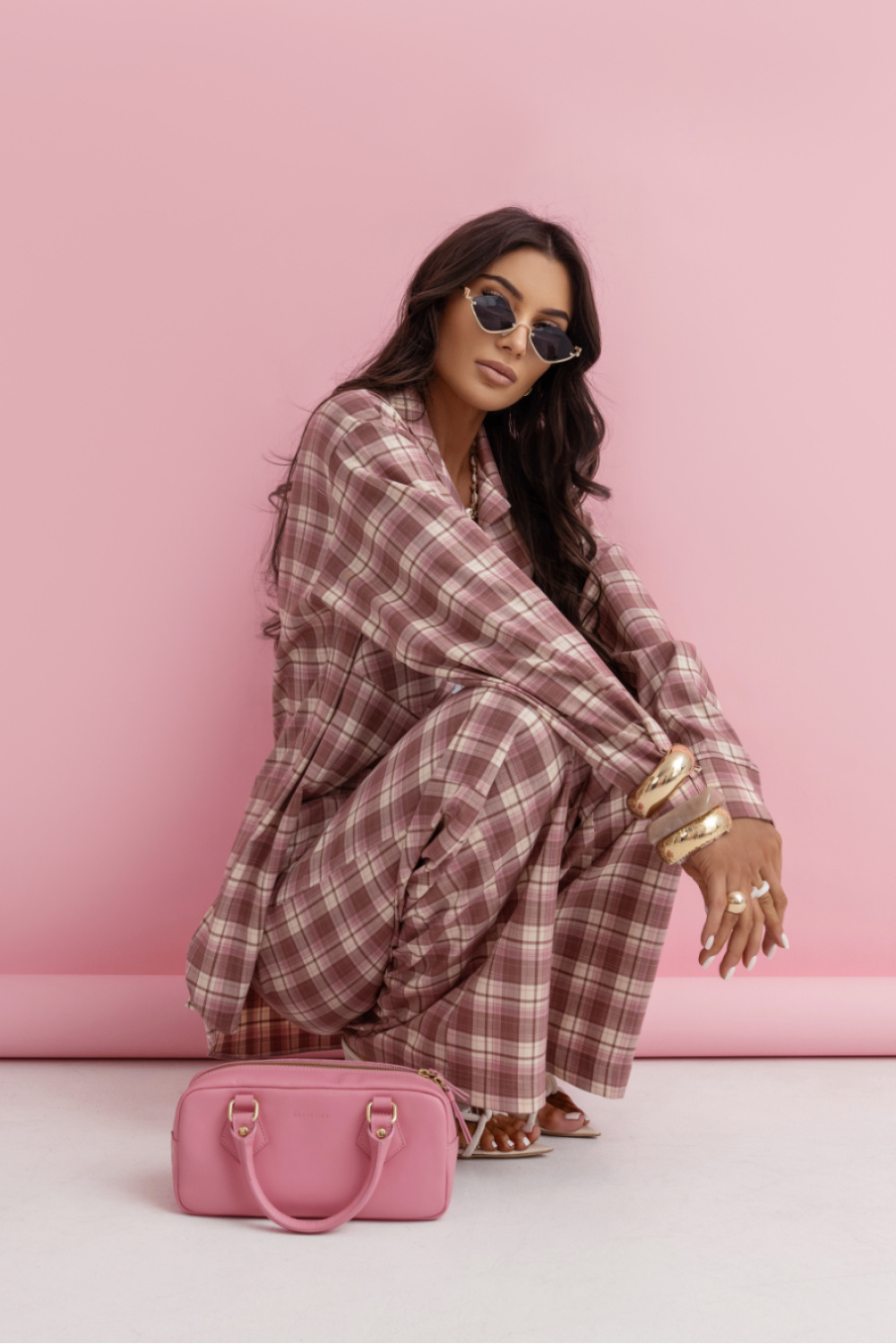 Spodnie Komplet Model Queens 510518705 Pink/Fango - LaBalancia - obrazek 2