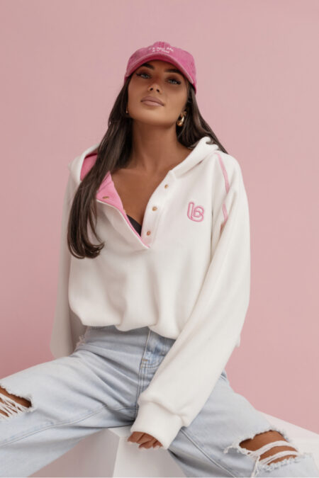 Bluza Damska Model Loom 498371743 Ecru/Pink - LaBalancia