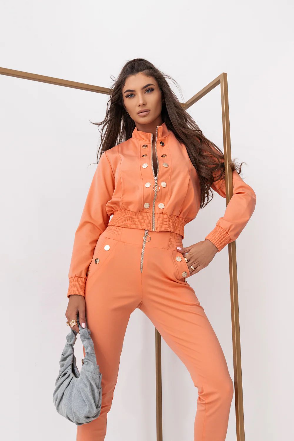 Spodnie Komplet Model Premium Excellence 496877452 Orange - LaBalancia - obrazek 2