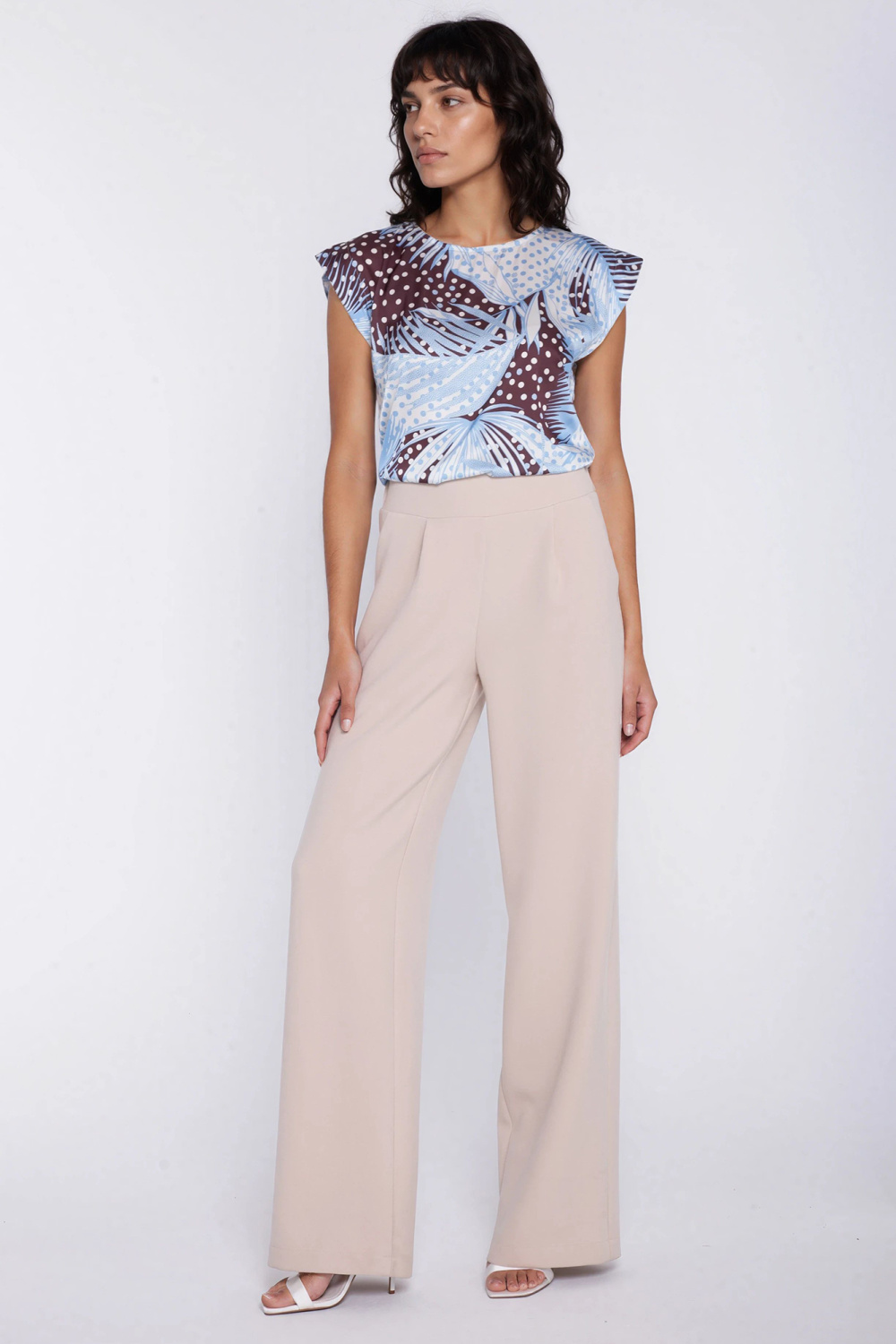 Bluzka z rękawem kimono B229 Liście - Nife - obrazek 2