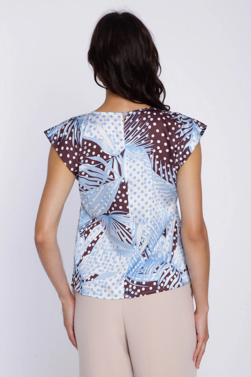 Bluzka z rękawem kimono B229 Liście - Nife - obrazek 3