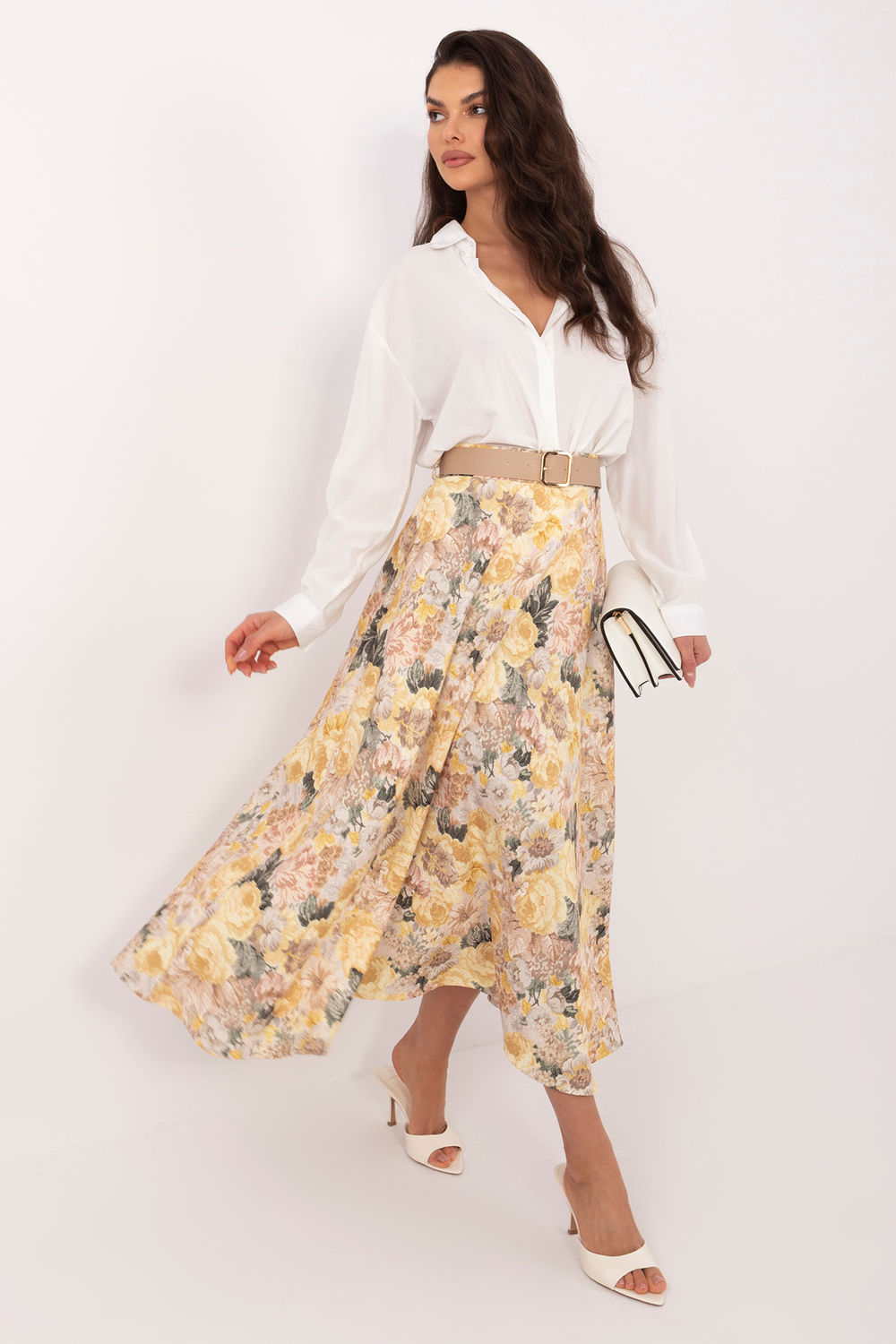Spódnica Model IT-SD-FL9850-1.28 Yellow - Rue Paris - obrazek 2