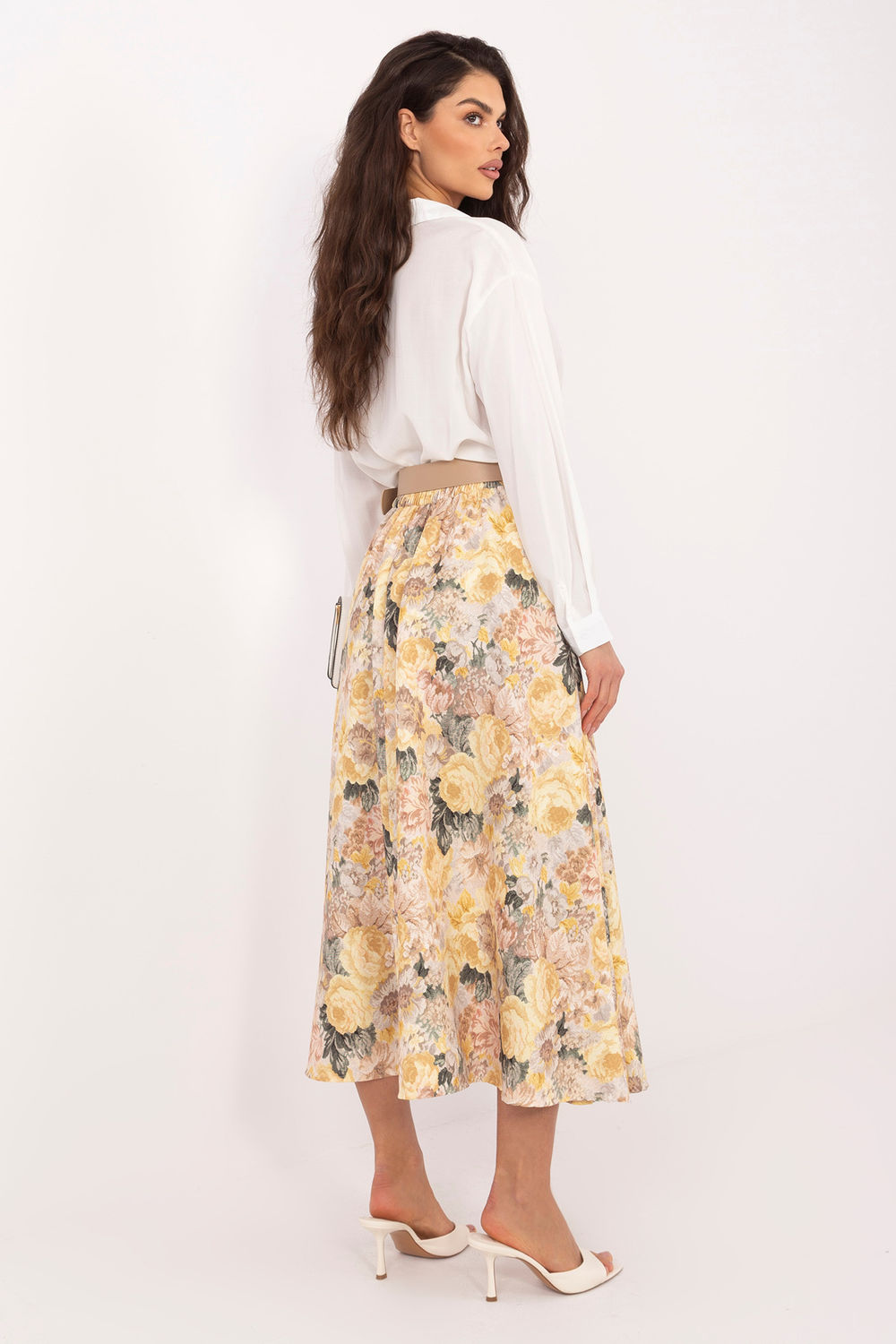 Spódnica Model IT-SD-FL9850-1.28 Yellow - Rue Paris - obrazek 3