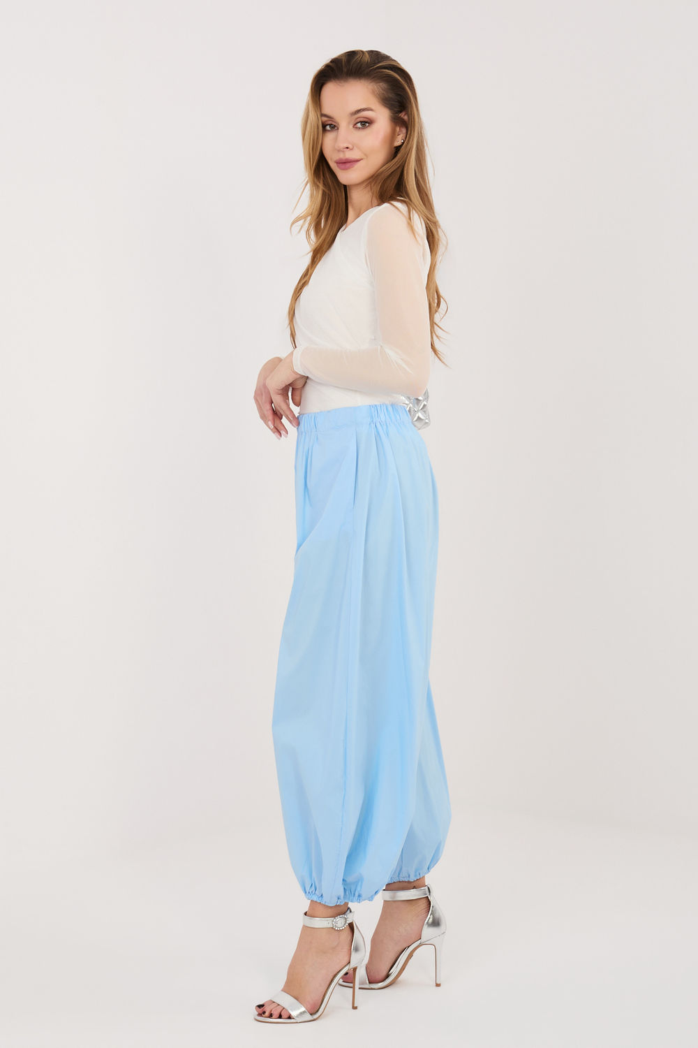 Spodnie Damska Model IT-SP-FL10309.70 Light Blue - Rue Paris - obrazek 2