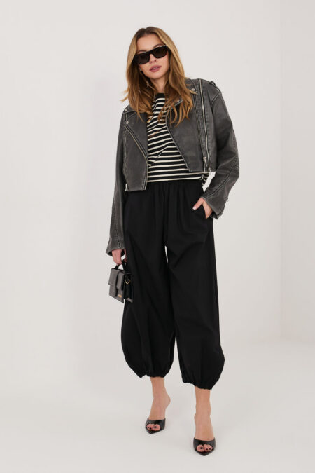 Spodnie Damskie Model IT-SP-FL10309.60 Black - Rue Paris