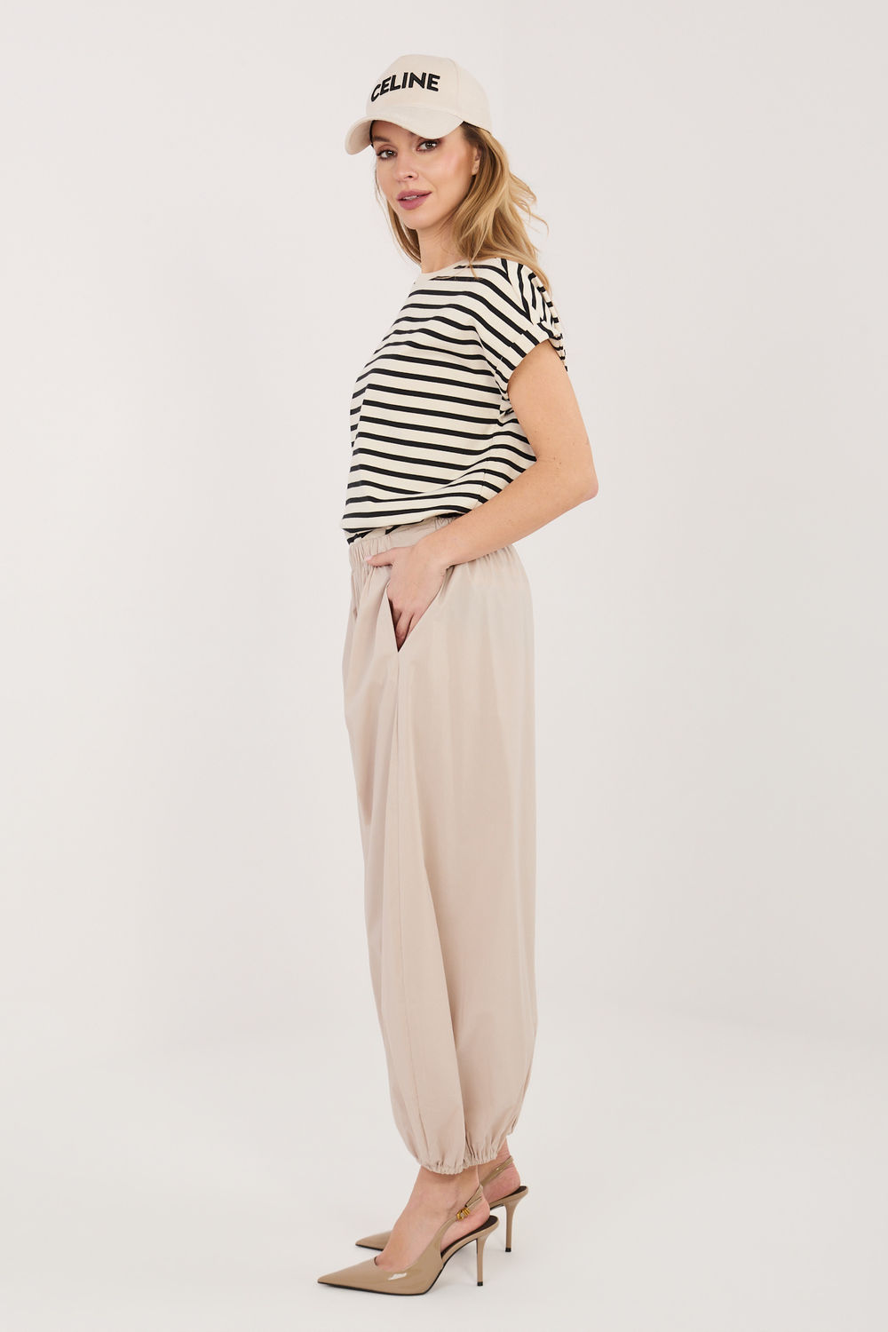 Spodnie Damskie Model IT-SP-FL10309.60 Beige - Rue Paris - obrazek 2