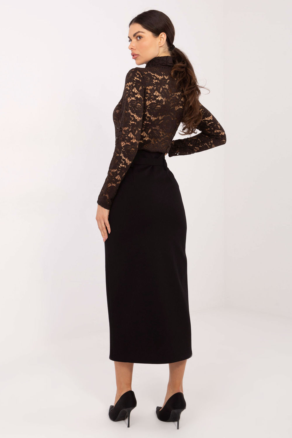 Spódnica Model IT-SD-FL7393-1.16 Black - Rue Paris - obrazek 3