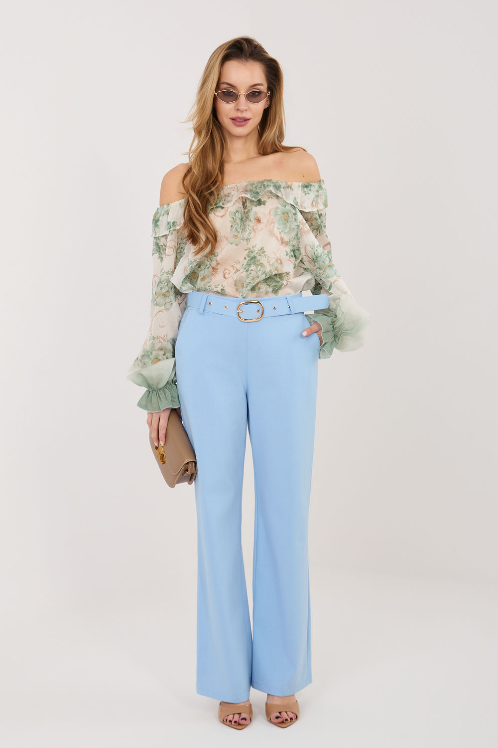 Spodnie Damskie Model IT-SP-FL8252-1.90 Light Blue - Rue Paris