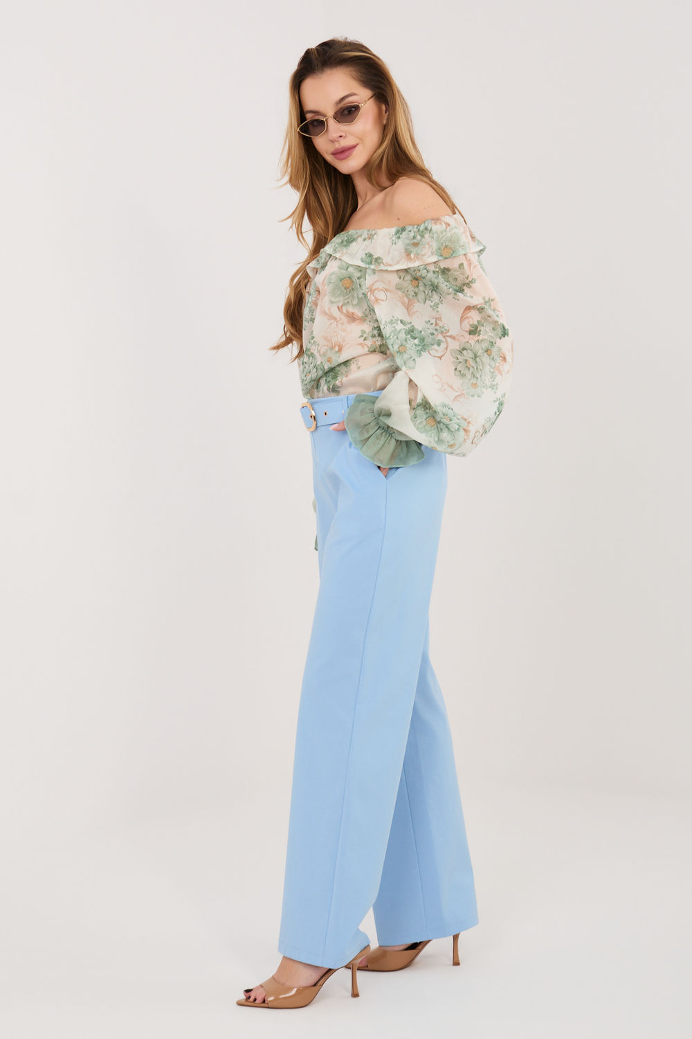 Spodnie Damskie Model IT-SP-FL8252-1.90 Light Blue - Rue Paris - obrazek 2