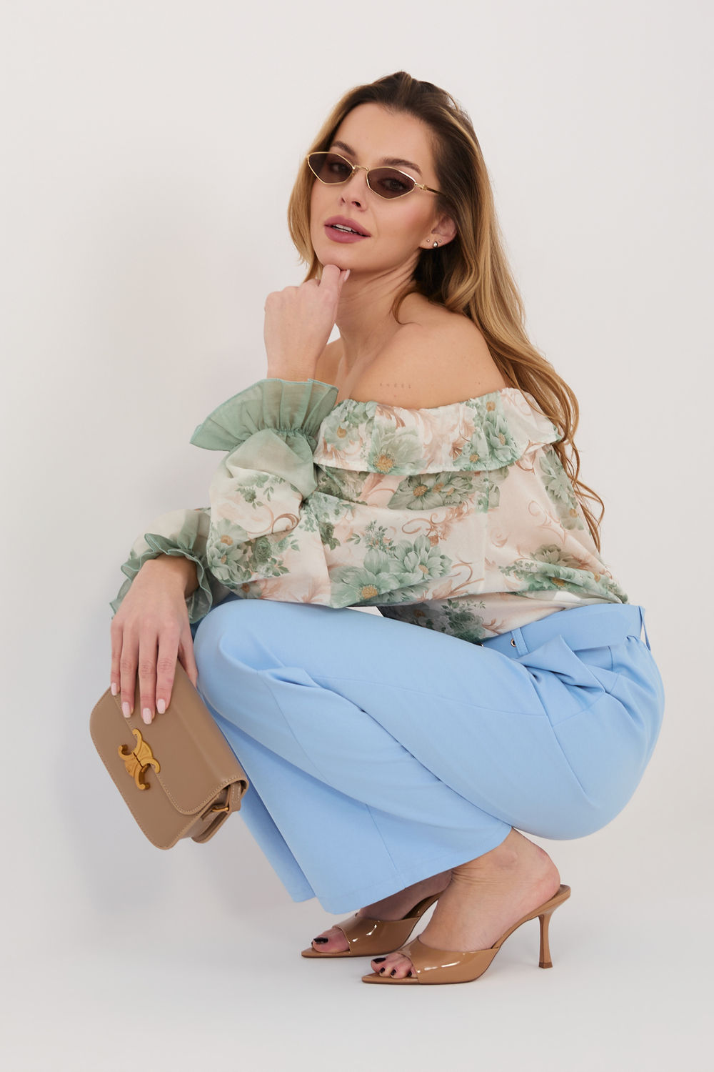Spodnie Damskie Model IT-SP-FL8252-1.90 Light Blue - Rue Paris - obrazek 4