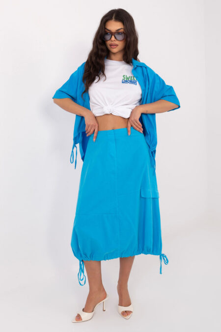 Spódnica Model IT-SD-FL10158.94 Blue - Rue Paris