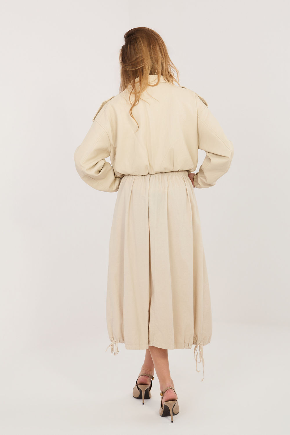 Spódnica Model IT-SD-FL10158.94 Beige - Rue Paris - obrazek 3