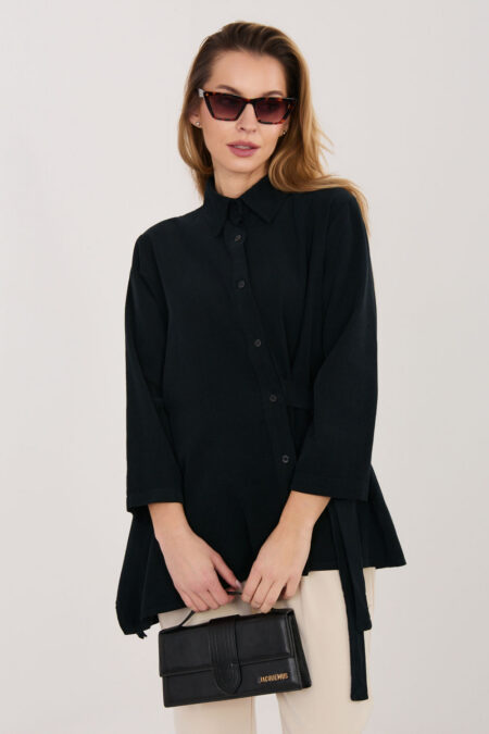 Koszula Damska Model IT-KS-FL10188.27 Black - Rue Paris