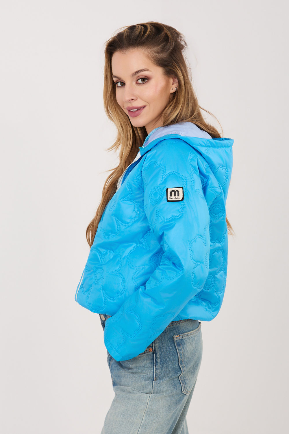 Kurtka Damska Model IT-KR-FL10126.86 Blue - Rue Paris - obrazek 2