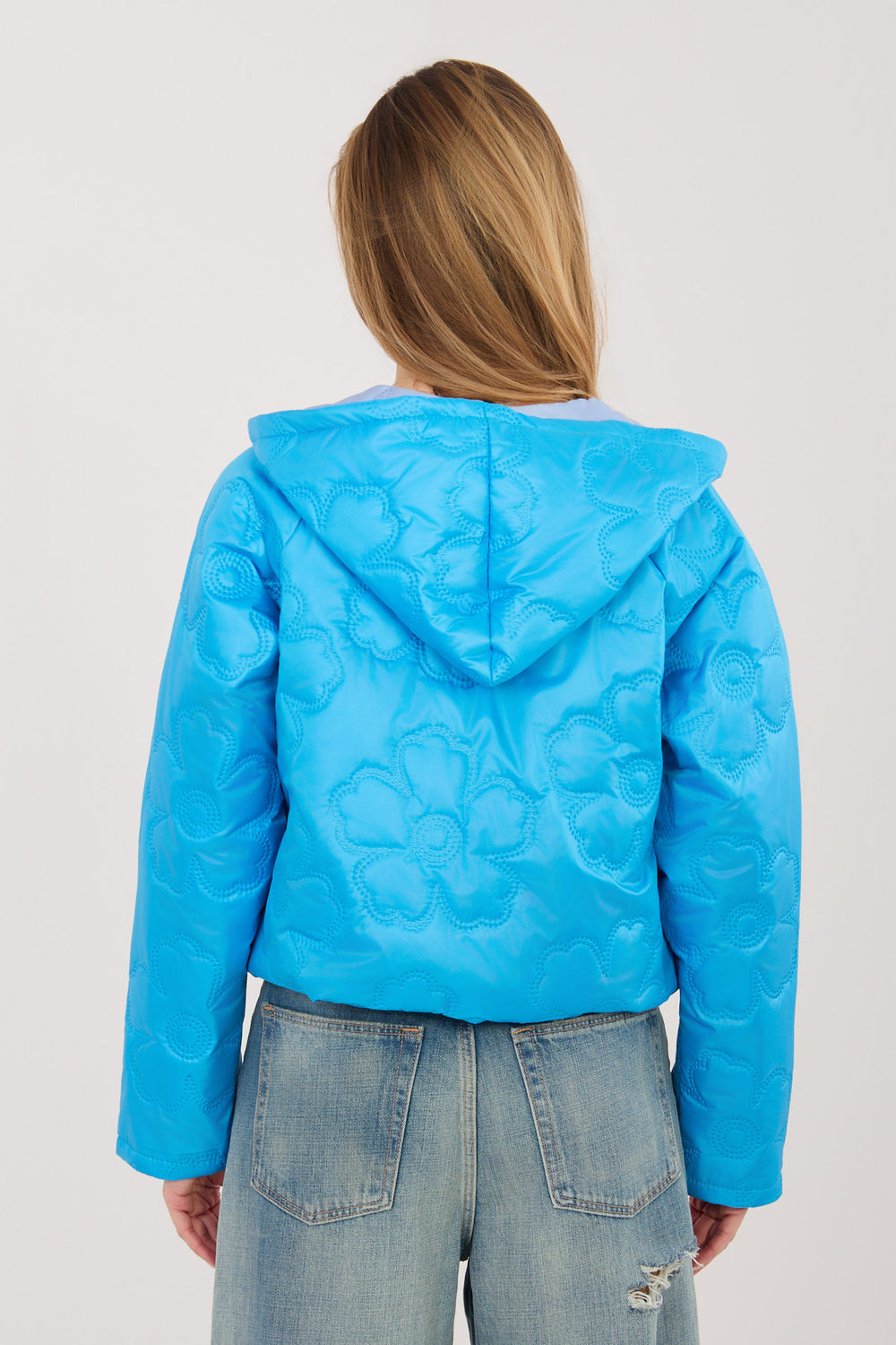 Kurtka Damska Model IT-KR-FL10126.86 Blue - Rue Paris - obrazek 3