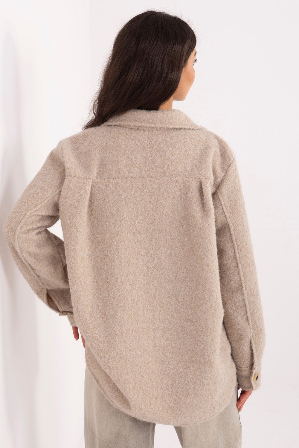 Kurtka Damska Model IT-KR-22292.01 Beige - Rue Paris - obrazek 4
