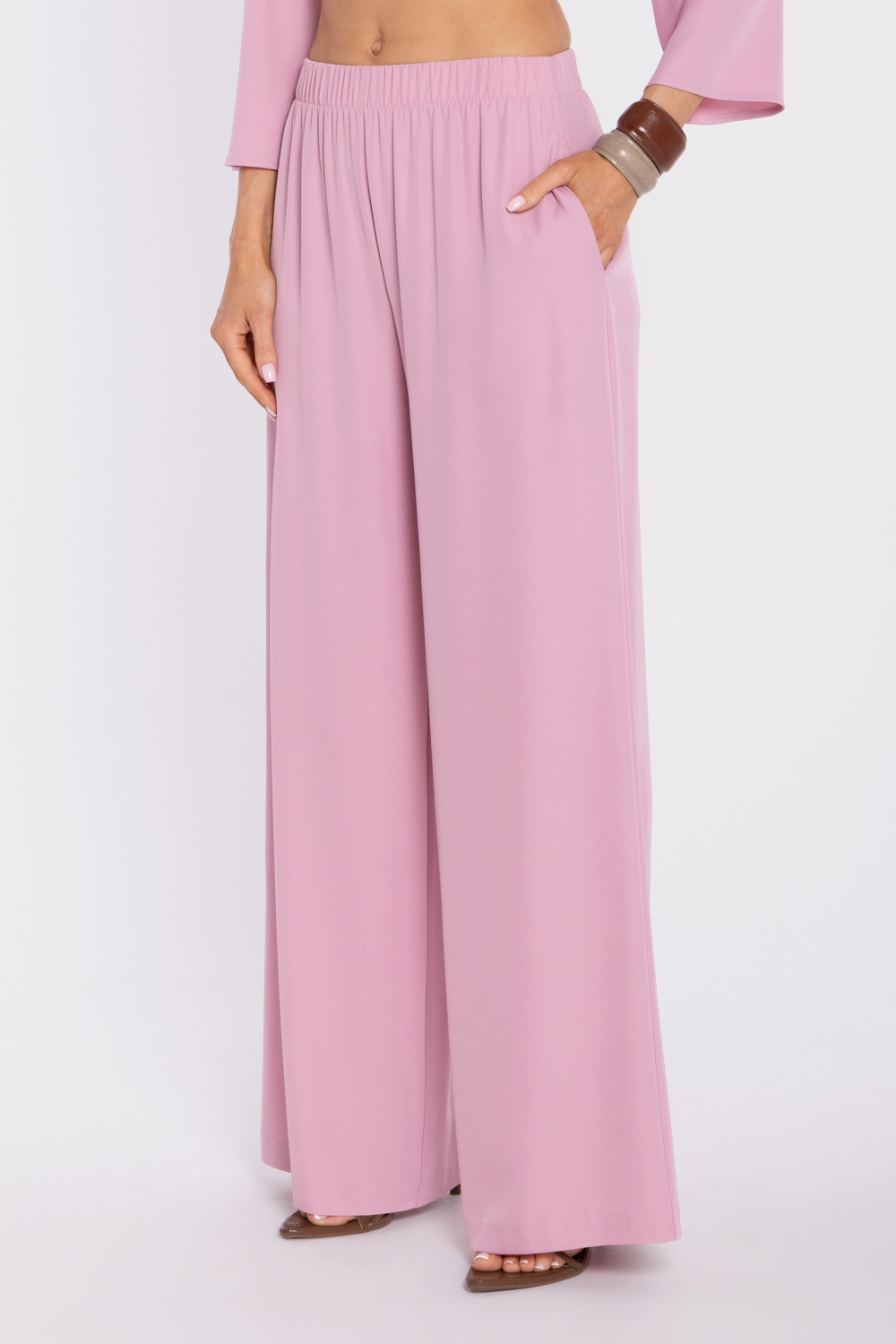 Spodnie Damskie Model MOE906 Powder Pink - Moe
