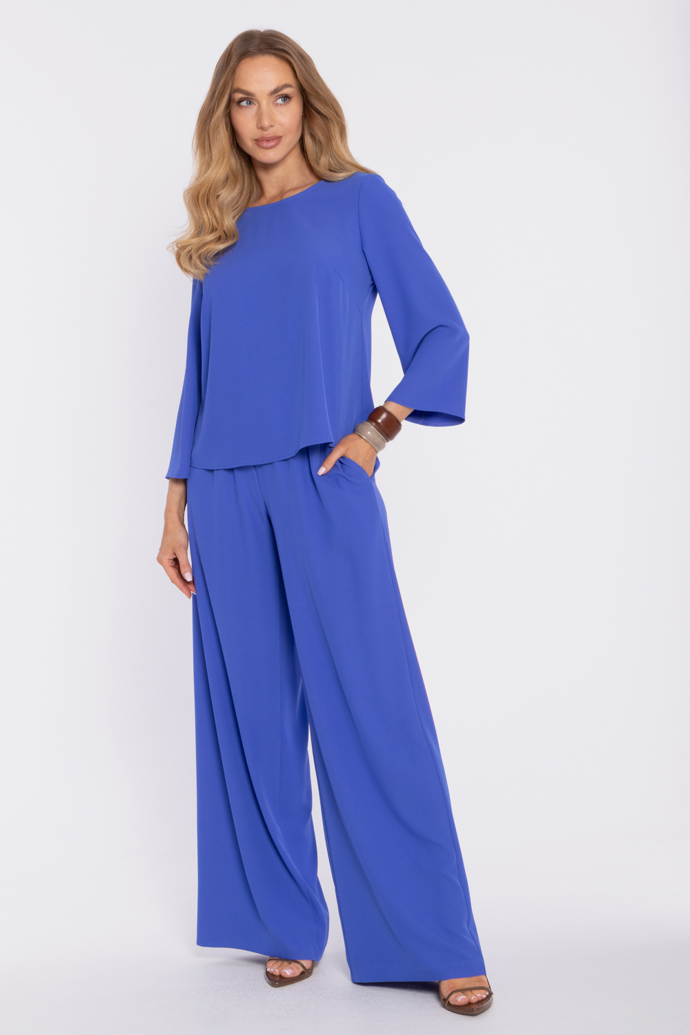 Bluzka Model MOE905 Blue - Moe - obrazek 2