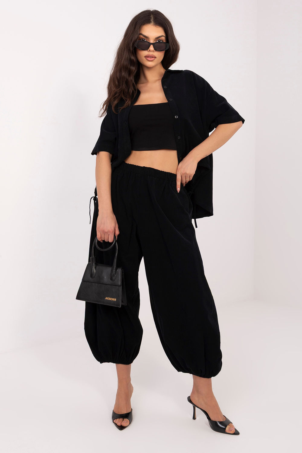 Koszula Damska Model IT-KS-FL10320.12 Black - Italy Moda - obrazek 2
