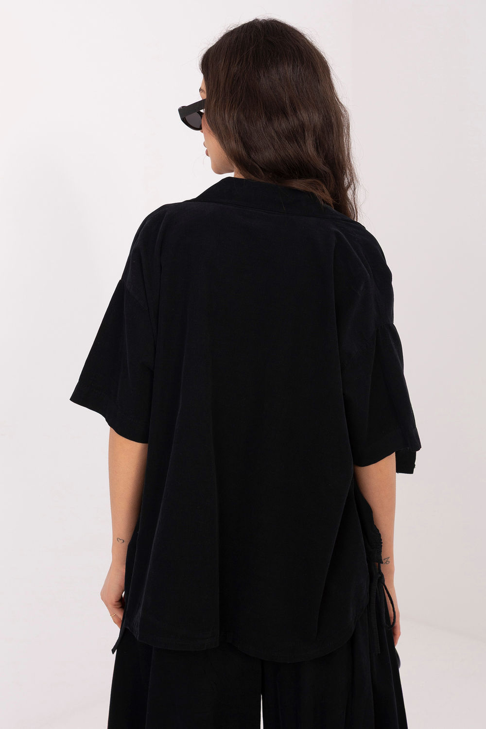 Koszula Damska Model IT-KS-FL10320.12 Black - Italy Moda - obrazek 3