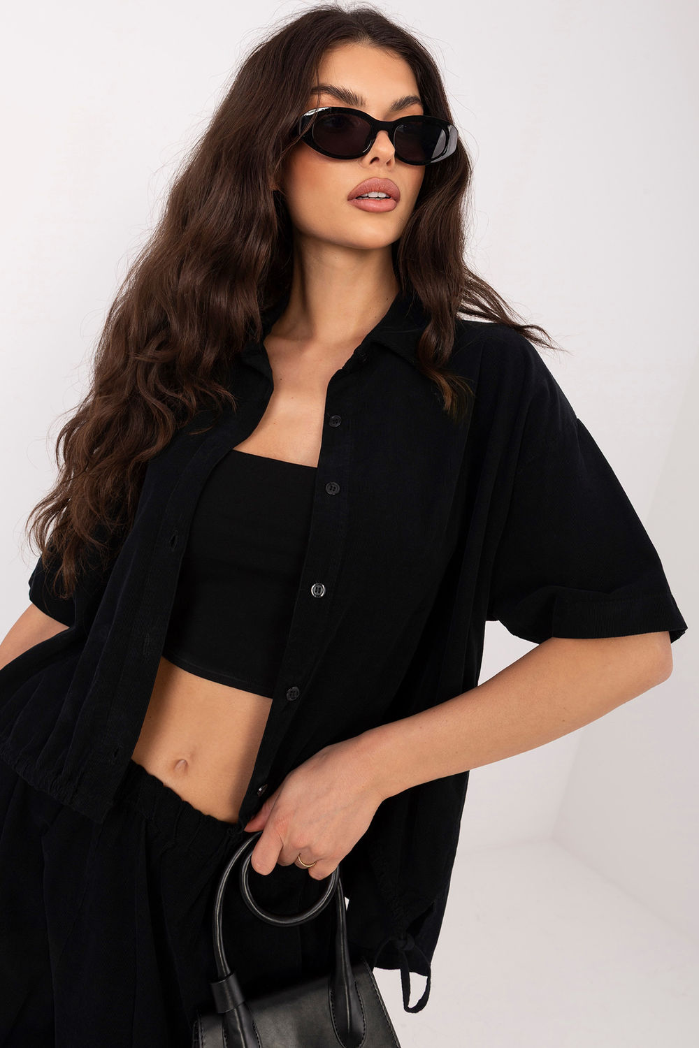 Koszula Damska Model IT-KS-FL10320.12 Black - Italy Moda - obrazek 4