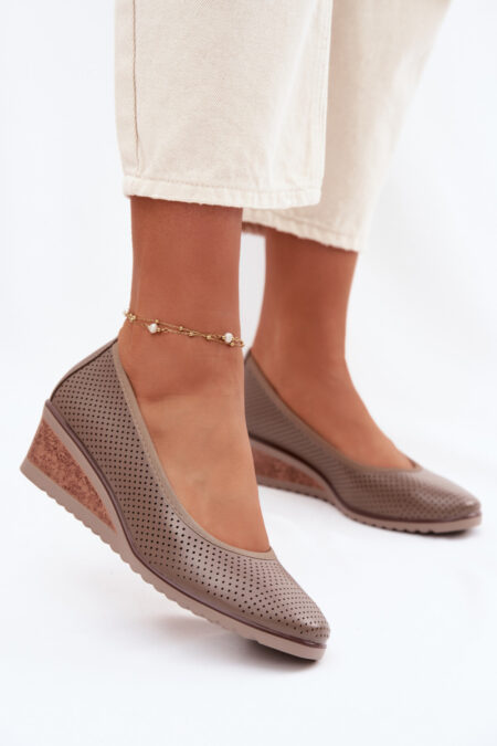 Półbuty Model Vinceza 58629 Dark Beige - Step in style