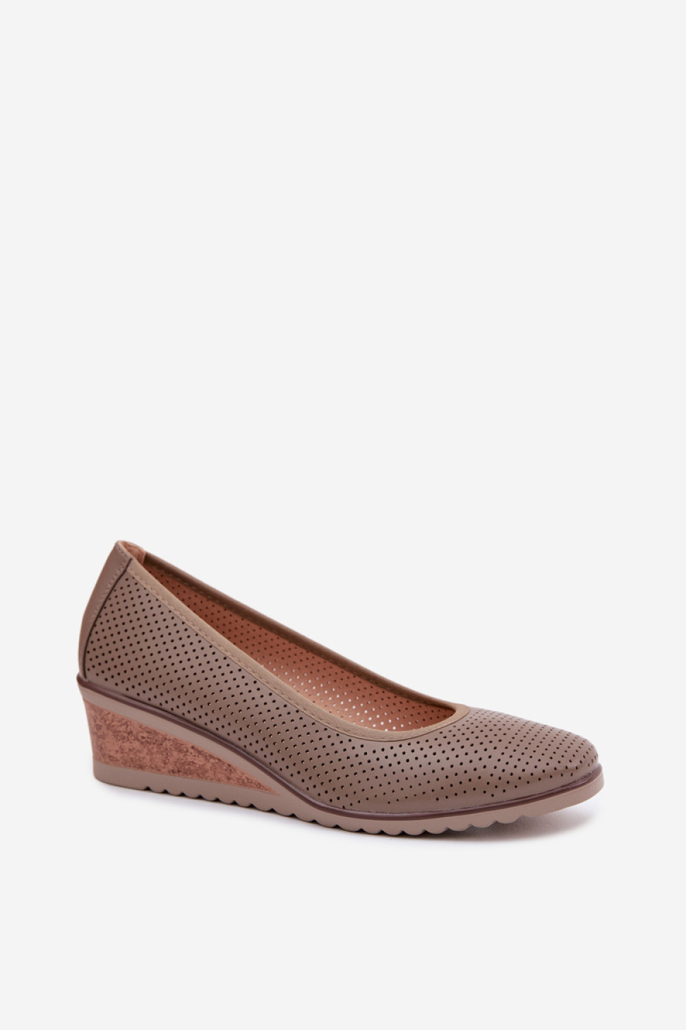 Półbuty Model Vinceza 58629 Dark Beige - Step in style - obrazek 2
