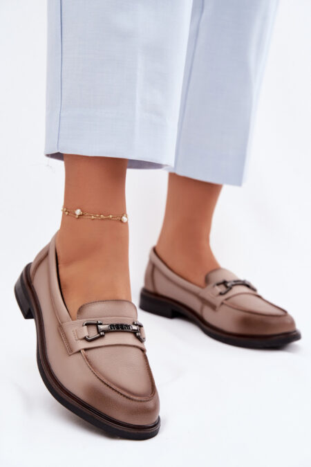 Mokasyny Model Vinceza 39983 Beige - Step in style