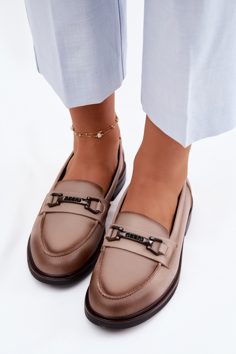 Mokasyny Model Vinceza 39983 Beige - Step in style - obrazek 3