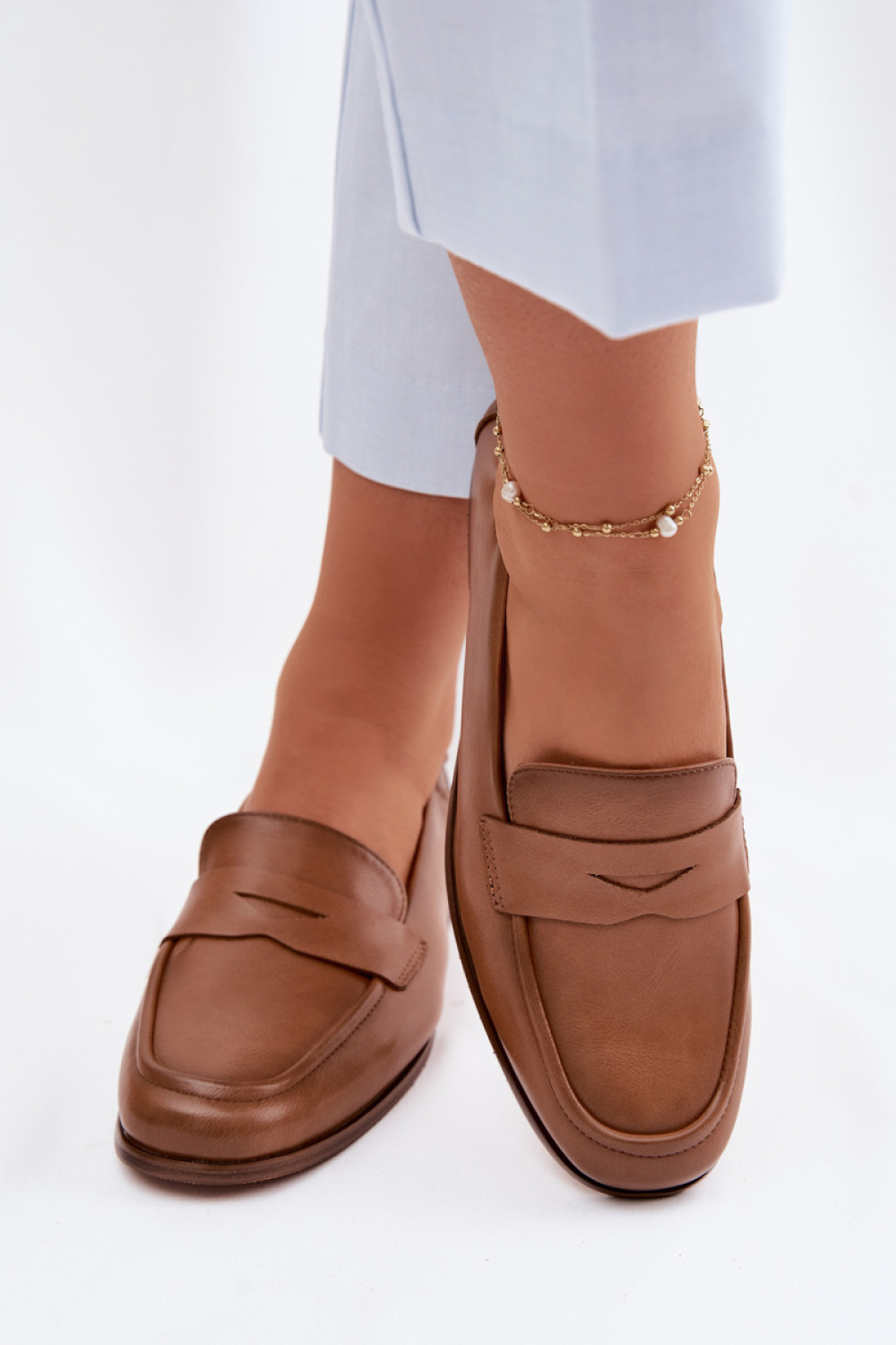 Mokasyny Model Vinceza 18121 Camel - Step in style - obrazek 3