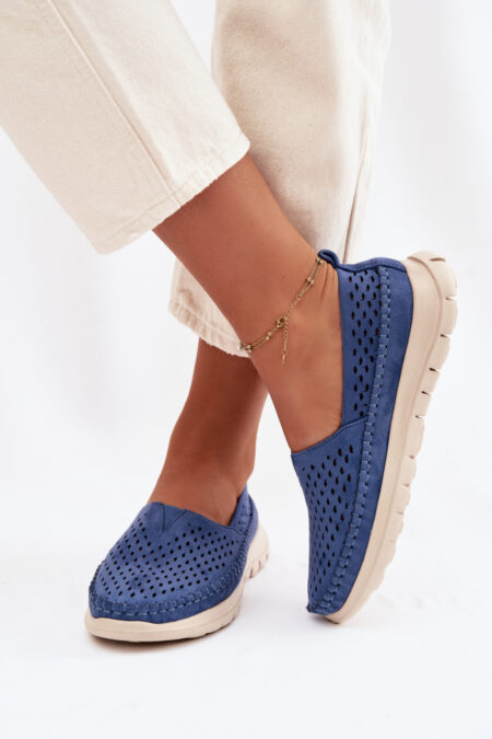 Mokasyny Model Sergio Leone MK099H Blue - Step in style