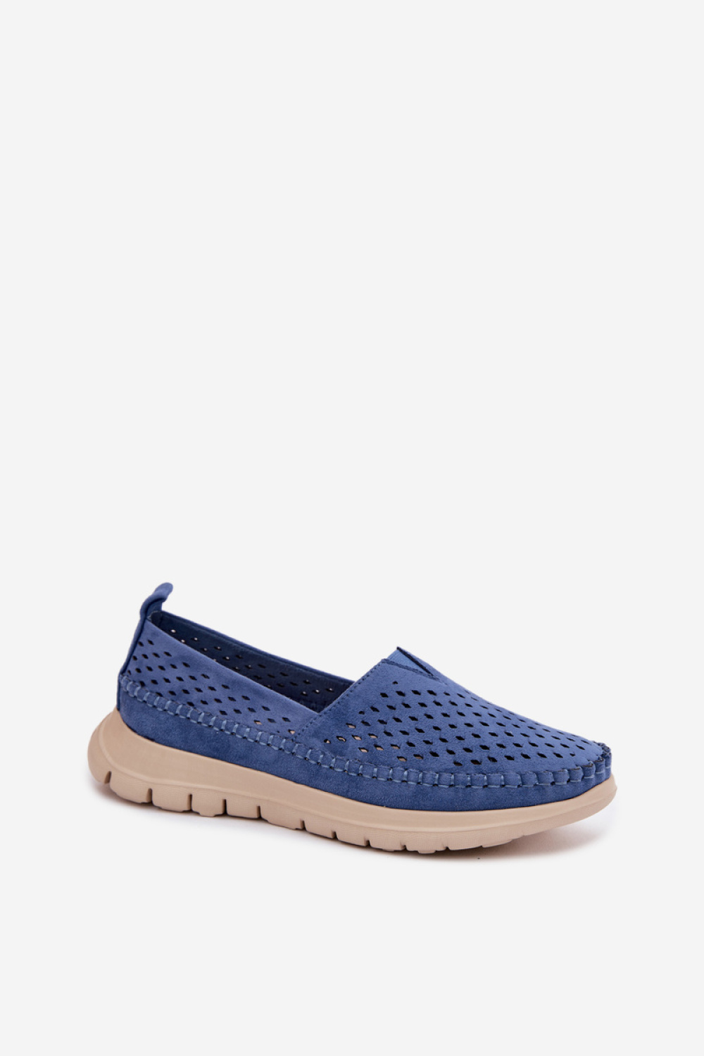 Mokasyny Model Sergio Leone MK099H Blue - Step in style - obrazek 2