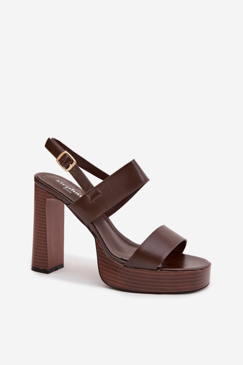 Sandały Model Hanelia P-1496 Czekolada - Step in style - obrazek 2