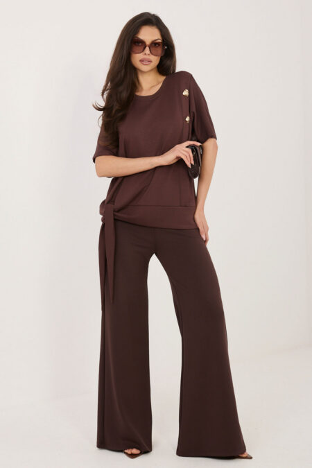 Spodnie Komplet Model RV-KMPL-A1235.29P Dark Brown - Relevance