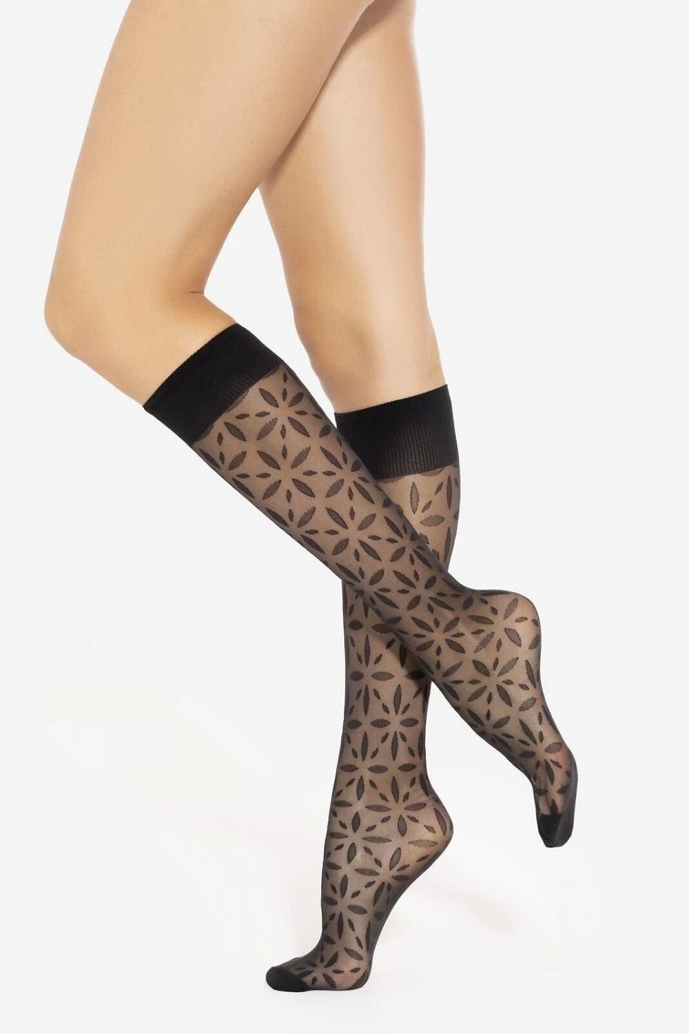 Podkolanówki Model Trendy Line 31 Nero - Gatta - obrazek 2