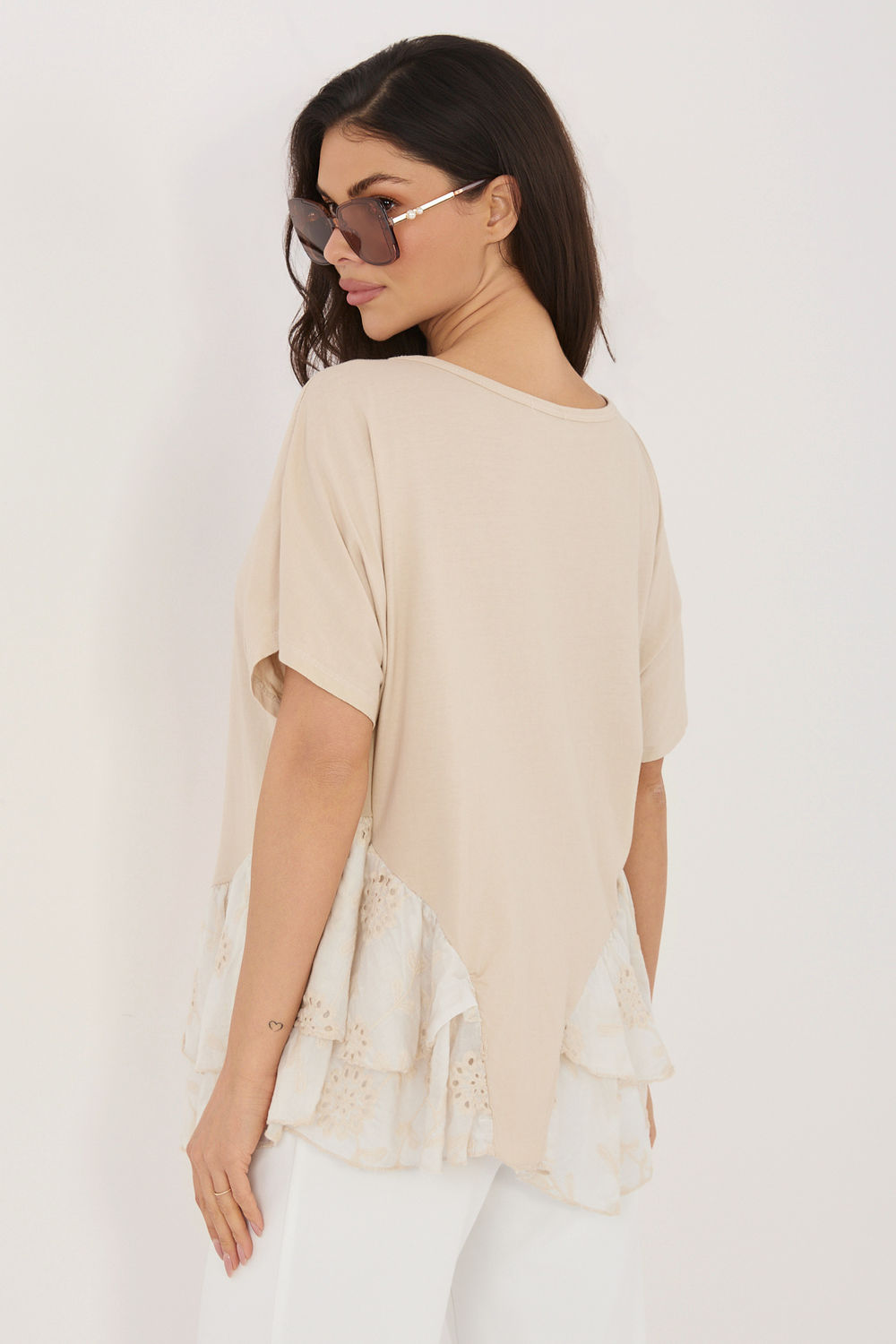 Bluzka Model IT-BZ-81870.18 Beige - Italy Moda - obrazek 3