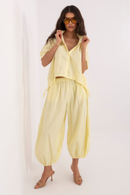 Spodnie Damskie Model IT-SP-FL10309-1.91 Light Yellow - Italy Moda