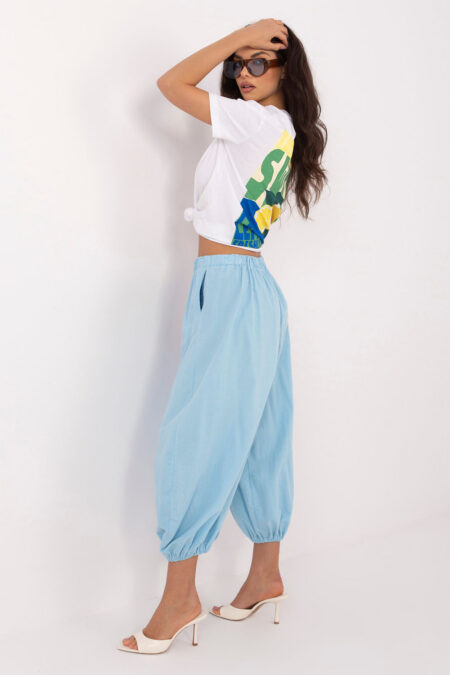 Spodnie Damskie Model IT-SP-FL10309-1.02 Light Blue - Italy Moda