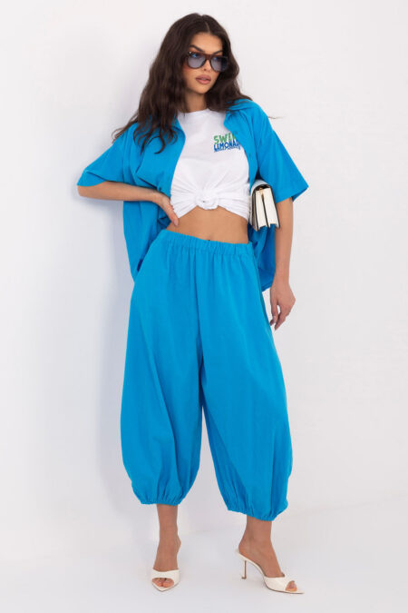 Spodnie Damskie Model IT-SP-FL10309-1.02 Blue - Italy Moda