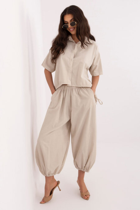 Spodnie Damskie Model IT-SP-FL10309-1.02 Beige - Italy Moda