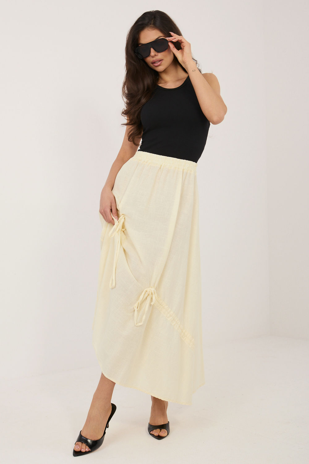 Spódnica Model IT-SD-3061.68 Light Yellow - Italy Moda - obrazek 2