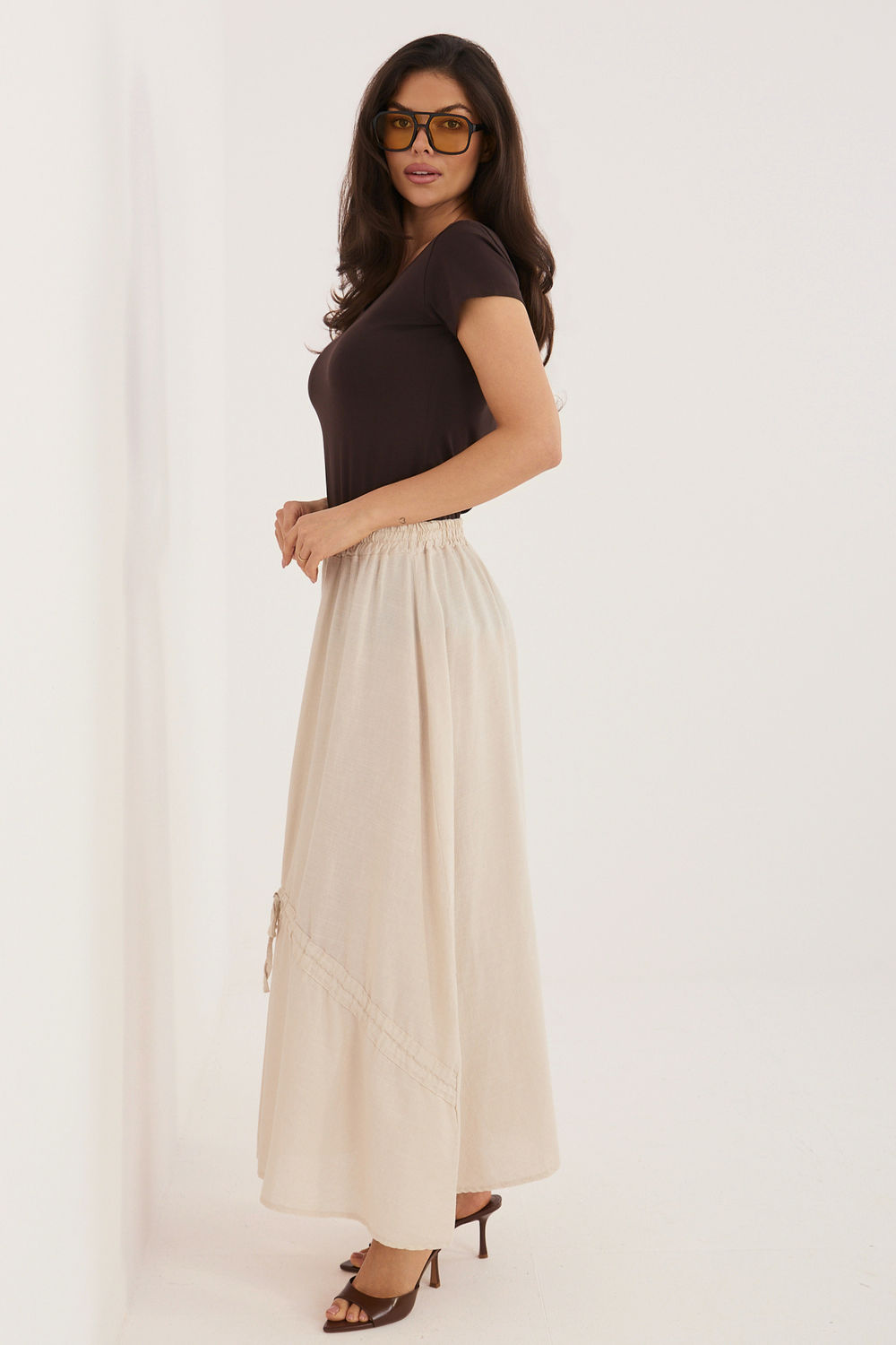 Spódnica Model IT-SD-3061.68 Beige - Italy Moda - obrazek 3