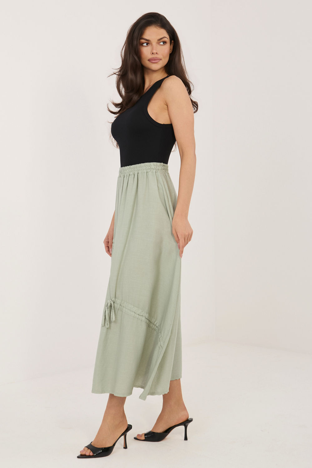 Spódnica Model IT-SD-3061.68 Khaki - Italy Moda - obrazek 2