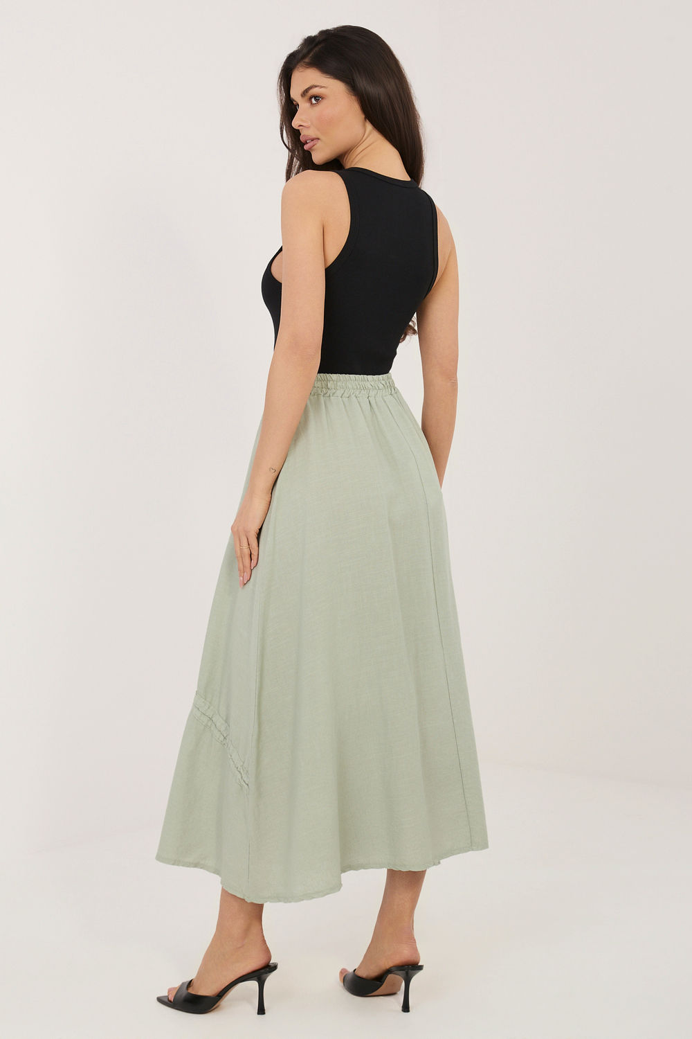 Spódnica Model IT-SD-3061.68 Khaki - Italy Moda - obrazek 3