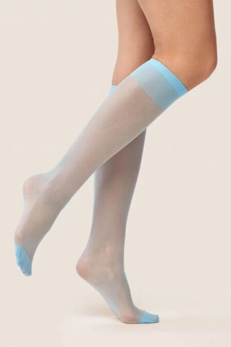Podkolanówki Model 500 Bezuciskowe 15 Blue - Gabriella