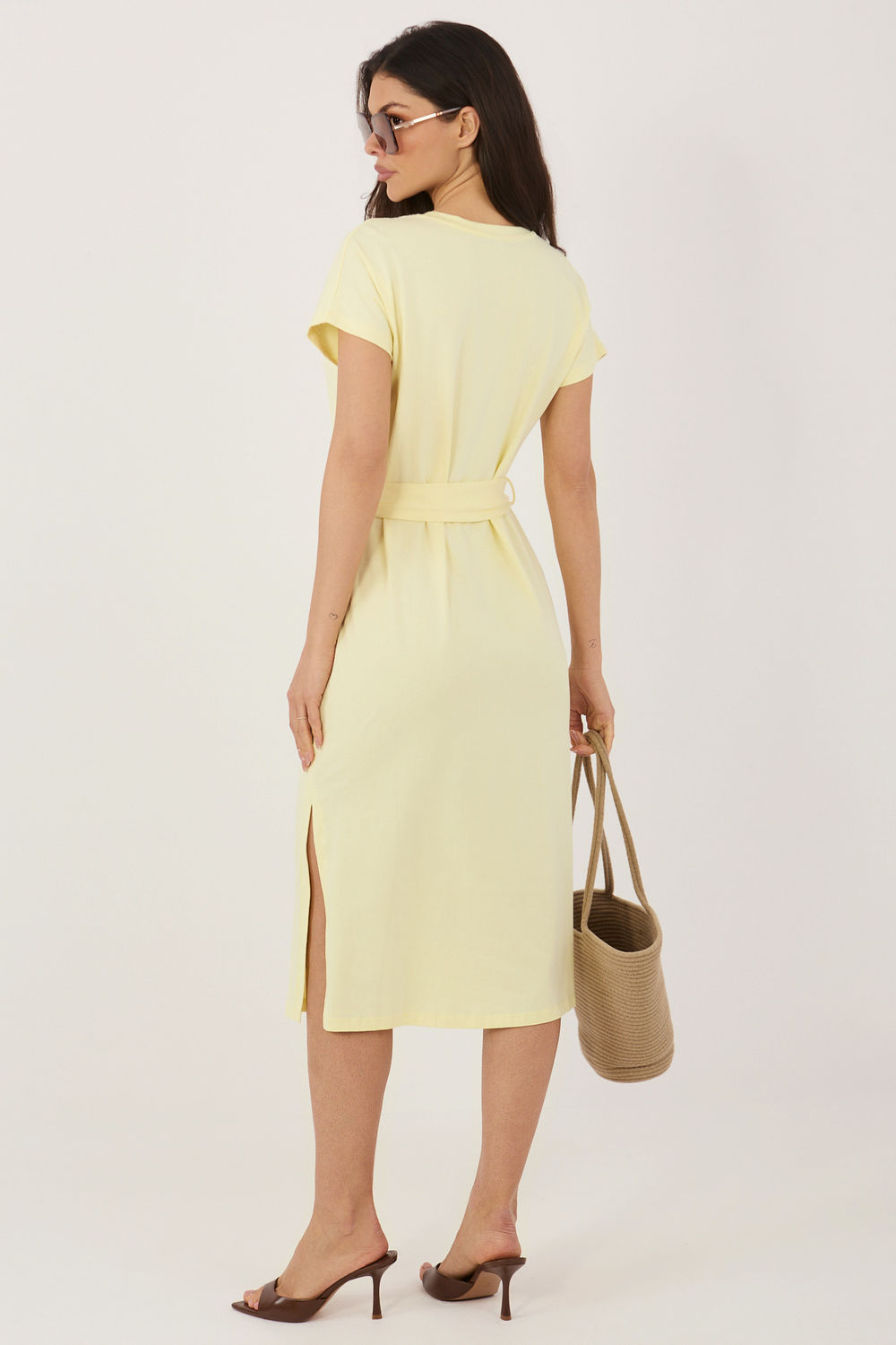 Sukienka Model RV-SK-A1231.19 Light Yellow - Rue Paris - obrazek 2