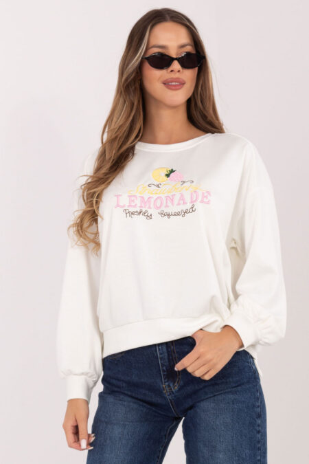 Bluza Damska Model RV-BL-A1218.11P Ecru - Rue Paris