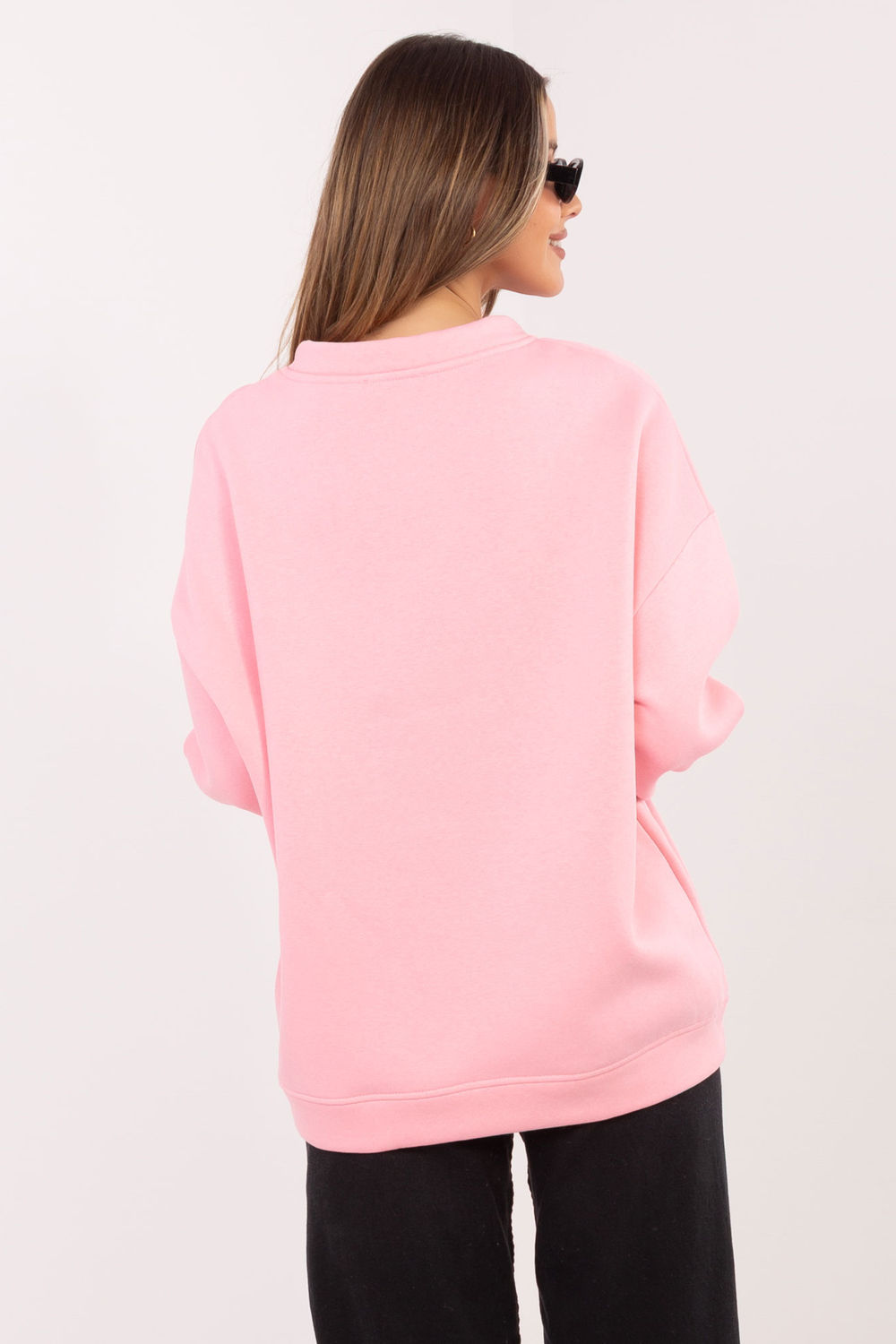 Bluza Damska Model RV-BL-A1080.47 Light Pink - Rue Paris - obrazek 3