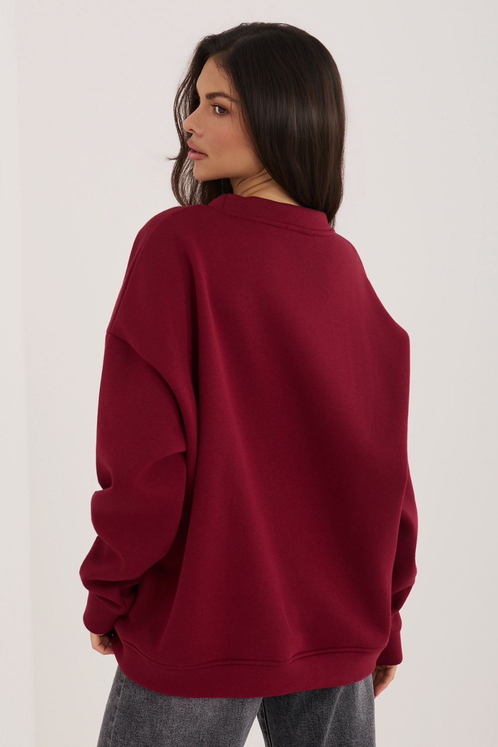 Bluza Damska Model RV-BL-A1080.47 Bordo - Rue Paris - obrazek 4