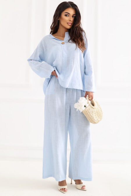Spodnie Damskie Model IT-SP-2873.02 Light Blue - Italy Moda